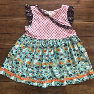 Matilda Jane Pink Gingham Halloween Tunic